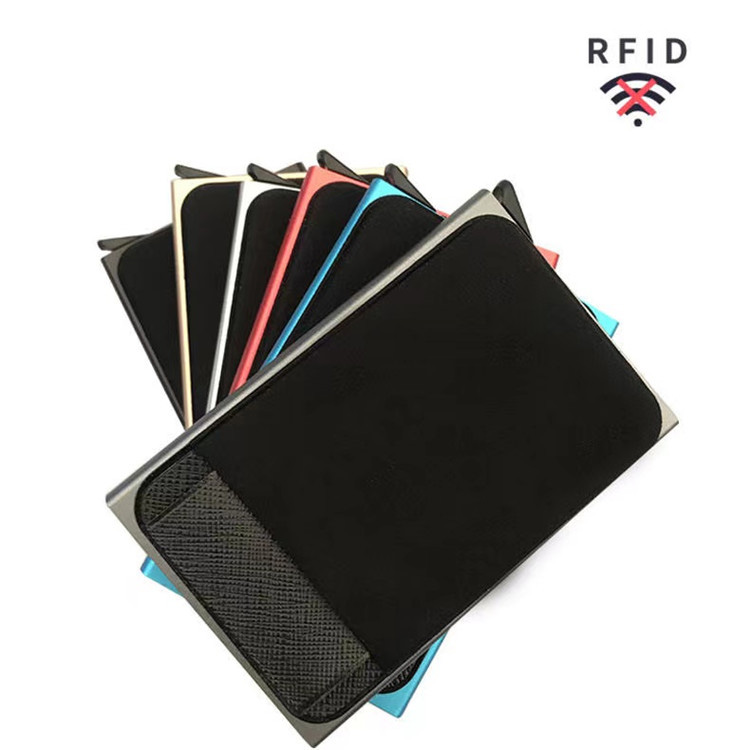 Ví nhôm RFID tự động bật lên với túi lưng đàn hồi